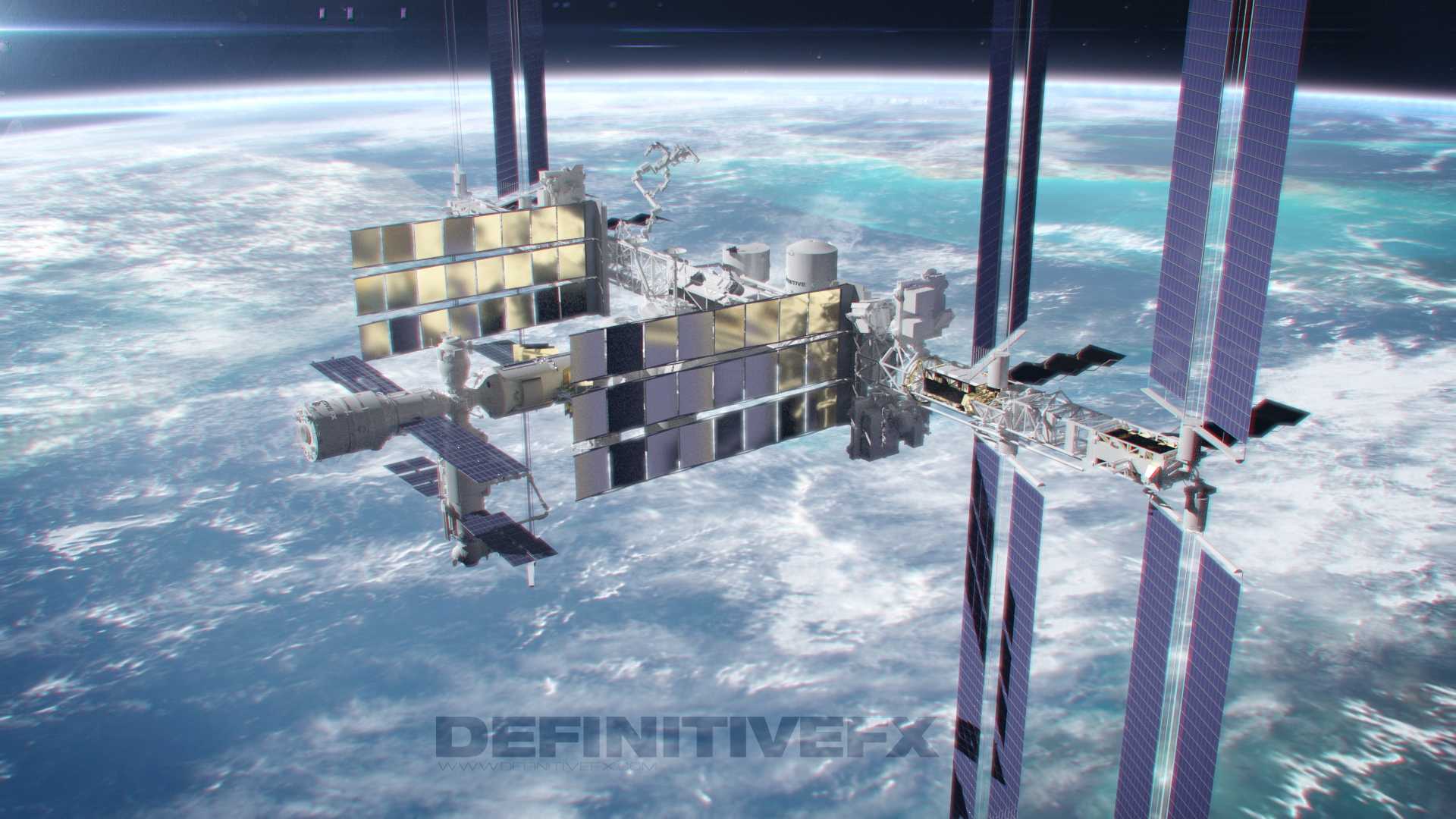 International Space Station Animation