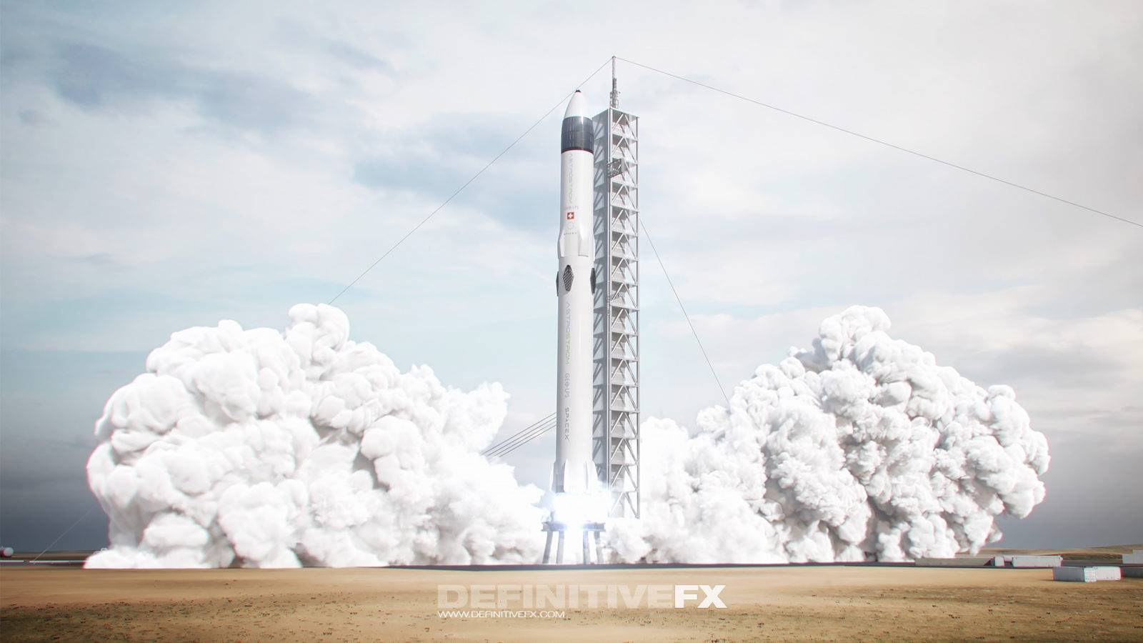 SpaceX Heavy Rocket Launch Mission to the Moon